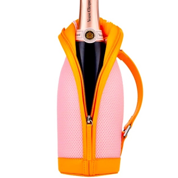 ⭐️LIMITED EDITION COLLECTABLE⭐️VEUVE CHAMPAGNE THERMAL ZIPPER BOTTLE JACKET+GIFT - Picture 3 of 16